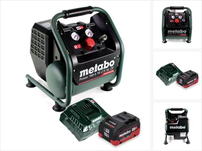 Zdjęcie produktu dla Metabo Power 160-5 18 LTX BL OF Kompresor akumulatorowy 18 V 8,0 bar bezszczotkowy + 1x akumulator 10,0 Ah + ładowarka