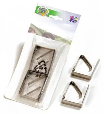 Produktbild von Happy People Tischdeckenklammern Metall silber - 4 Stück