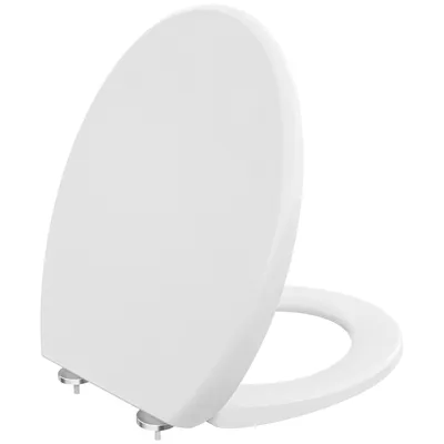Produktbild von CECIPA O-Form WC Sitz Toilettensitz Toilettendeckel Klodeckel Absenkautomatik Klobrille Antibakteriell Universal,Weiß