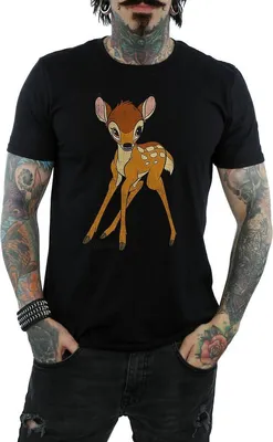 Immagine prodotto di Bambi - Maglietta "Classic" da uomo BI868 (XL) (Nero)