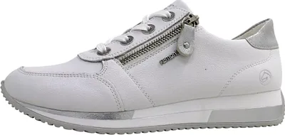 Immagine prodotto di Scarpe da ginnastica da donna Remonte, modello stringato, colore bianco, ideali per il tempo libero