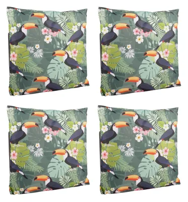 Produktbild von Outdoor-Kissen 4er-Set 45x45cm Dekokissen Gartenkissen Loungekissen Gartendeko