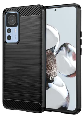 Obrázok produktu pre Techsuit Carbon Silicone ochranné Puzdro pre Xiaomi 12T / 12T Pro - Čierne