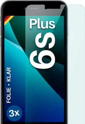 Produktbild von moex® 3x Schutzfolie kompatibel mit Apple iPhone 6s Plus - Displayschutzfolie dünn Folie, Klar