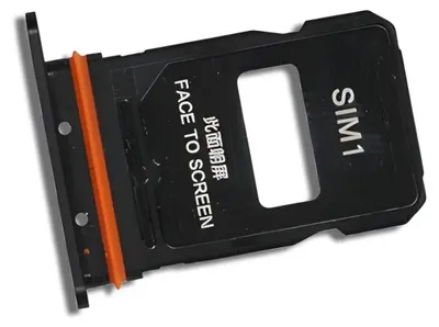 Produktbild von Original Dual-SIM-Kartenhalter Tray für Xiaomi 15T Pro 5G (2506BPN68G) Schwarz