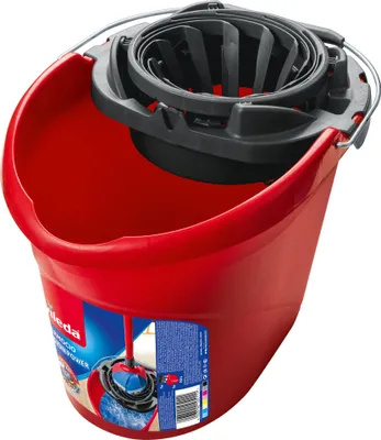 Obrázek produktu pro Vileda Super Mocio, Mop & bucket set, Červená, Jedna nádržka, 10 l