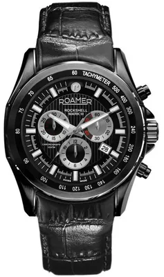 Produktbild von Roamer Herren Armbanduhr  Rockshell Mark III Chrono 44 mm Chronograph, Datumsfenster, kleine Sekunde Armband Leder 220837 42 55 02