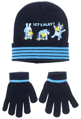 Produktbild von 2-tlg. Winter Set: Bluey Mütze & Handschuhe 54 cm