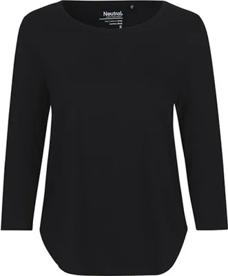 Produktbild von Neutral O81006 | Damen Three Quarter Sleeve T-Shirt - 3/4-Ärmel - Farbe: Black - Größe: XS