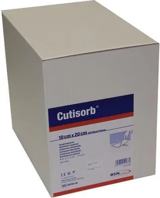 Produktbild von Cutisorb 10x20 unsteril Saugkompressen, 100 St KOM
