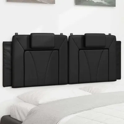 Produktbild von "Rabatt" Bettkopfteil modern - Kopfteil-Kissen - "Viana" Schwarz 140 cm Kunstleder - Kopfteile CC17216