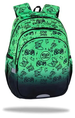 Zdjęcie produktu dla Plecak szkolny Coolpack Jerry Game Over Gradient Green