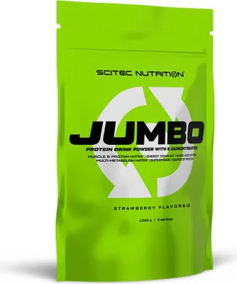 Image de Gainers - Scitec Nutrition - Jumbo (1,32kg) - Saveur Fraise