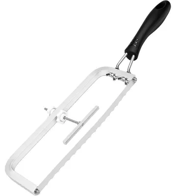 Produktbild von Brot Schneider Schneidehilfe mit verstellbarer Schnittbreite, Wellenschliff aus Edelstahl, 438 mm, für Brot und n