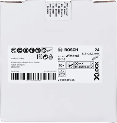 Immagine prodotto di Disco in fibra X-LOCK, Ø115 mm, K 24, R444, Expert for Metal, 1 pz