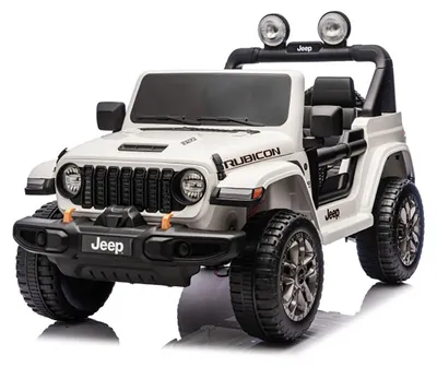 Immagine prodotto di Macchina Elettrica per Bambini Jeep Wrangler Rubicon 12V con Telecomando Bianco