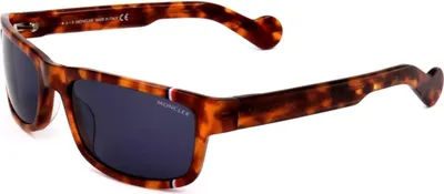 Image de Moncler ML0114, modèle BLONDE HAVANA, lunettes de soleil pour hommes, taille 58/19/135