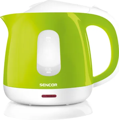 Zdjęcie produktu dla Sencor SWK 1011GR, 1 l, 1100 W, Zielony, Plastik, Stal nierdzewna, Regulowany termostat, Wskaźnik poziomu wody
