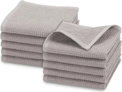 Produktbild von 10er Set Seiftücher, Baumwolle, 30x30 cm, grau