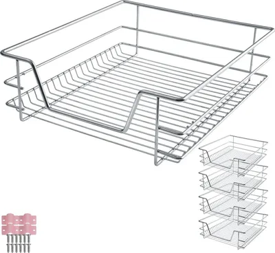 Produktbild von tectake® Teleskopschublade verchromt einfache Montage