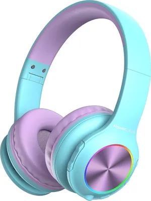 Produktbild von Kinder Kopfhörer Kabellos mit LED-Leuchten 74/85/94dB Lautstärkebegrenzung, Faltbare Headset, HD Stereo, Micro SD, Eingebautes Mikrofon Schule/Laptop