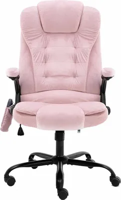 Obrázok produktu pre masážne kancelárske kreslo vidaXL Pink Velvet