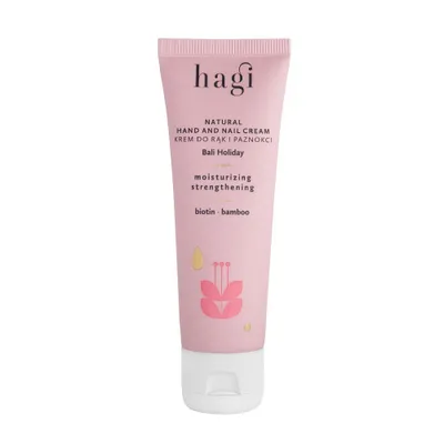 Produktbild von Hagi Bali Holiday Natural Hand and Nail Cream with Biotin, Cucumber Extract, Hibiscus Extract, Bamboo Extract, Shea Butter, Vitamin E 50ml