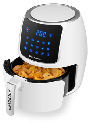 Heißluftfritteuse 1500 W 4 L schwarz/weiß Touch antihaftbeschichtet