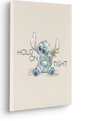 Produktbild von Komar Keilrahmenbild - Disney Lilo and Stitch Hold On Tight - Größe: 30 x 40 cm