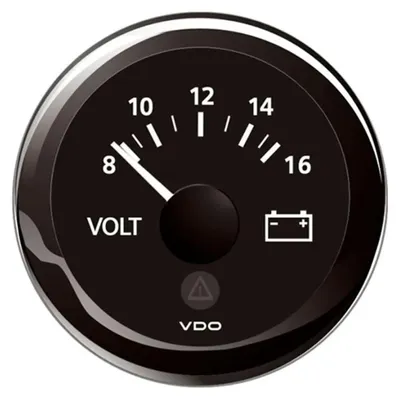 Image de VDO ViewLine noir Voltmètre 12 Volts