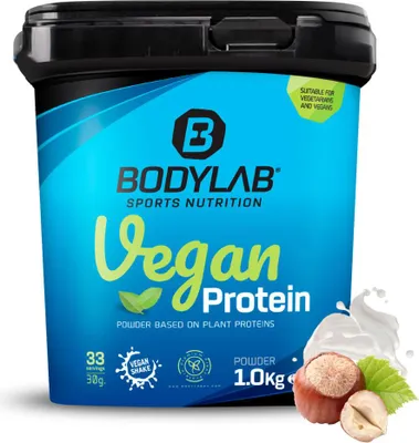 Produktbild von BODYLAB Vegan Protein - 1000g - Hazelnut Cream