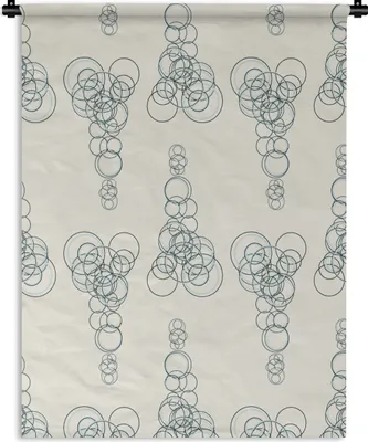 Produktbild von MuchoWow® Wandteppich Wandbehang Kreis - Muster - Abstrakt 60x80 cm Tapisserie Dekoration Wandtuch - Decke - Wandtücher - Wohne