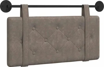 Image de vidaXL Tête de lit suspendue GrisPolyuréthanestyle antique