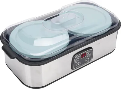Zdjęcie produktu dla Jogurtownica 2L Duża pojemność Automatyczna kontrola temperatury 0-48 godzin Timer Cyfrowa Jogurtownica Wtyczka UE 220V