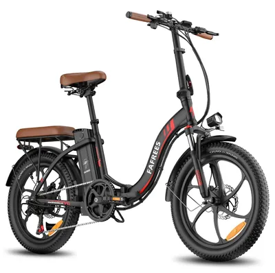 Zdjęcie produktu dla Składany rower elektryczny – F20 Pro – silnik 250 W – akumulator 36 V 20 Ah – zasięg do 100 km – opony o szerokości 50 cm – wyświetlacz LCD – kolor satynowa czerń