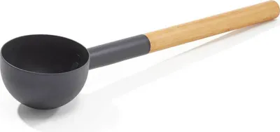 Produktbild von KOLO Sauna Kelle 2 Schwarz mit Bambus Griff