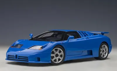 Produktbild von AUTOart 70917 - 1/18 Bugatti EB110 SS (French Racing Blue) - Neu