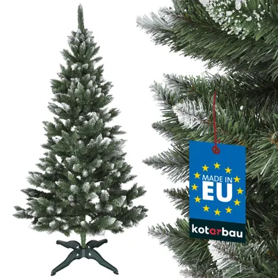 Immagine prodotto di KOTARBAU® Albero di Natale Artificiale Neve 220 cm Abete Diamante Artificiale con Supporto in Plastica Albero di Natale Albero di Natale