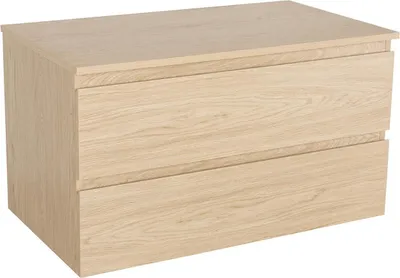 Image de Meuble simple vasque SORRENTOReproduction chêne 80 cm