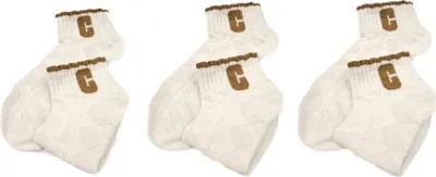 Immagine prodotto di confezione da 3 calzini da donna, 100% cotone - Traspiranti, confortevoli ed eleganti 35/38