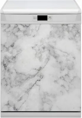 Produktbild von Magnete  Dekorative Magnet Folie für Geschirrspüler 60x70 cm Küche  - Weisser Marmor