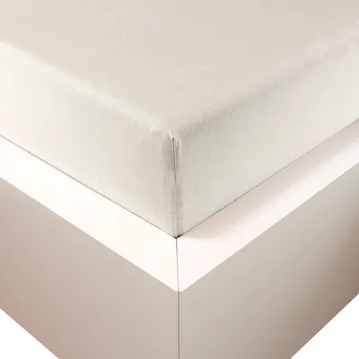 Produktbild von Traumschloss Premium Plus Edel-Jersey Spannbettlaken 90-120 x 200-220 cm schnee 260g/m², 47,5% Mako Baumwolle, 47,5% Lyocell, 5% Elasthan