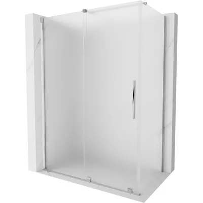 Produktbild von Mexen Velar Duschkabine Schiebetür 150 x 80 cm, matt, chrom - 871-150-080-31-01