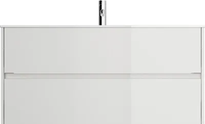 Produktbild von Badmöbel Waschplatz inkl Mineralgussbecken Limes 120 cm weiß Hochglanz