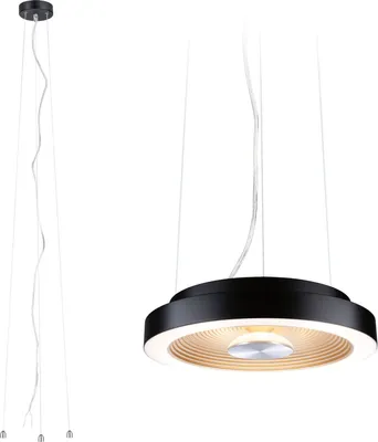 Zdjęcie produktu dla Lampa sufitowa LED Volea 3000K 470lm / 1650lm 230V 3,5W / 13W ściemnialna czarna, złota, srebrna