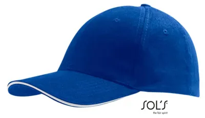 Produktbild von SOLs 88100 | Six Panel Cap Buffalo / Kappe / Mütze / Hut - Farbe: Royal Blue/White - Größe: One Size