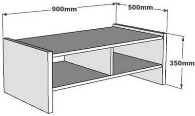Image de Skye Decor, Pera - Travertine, tables basses, travertin, 90 x 35 x 50 cm
