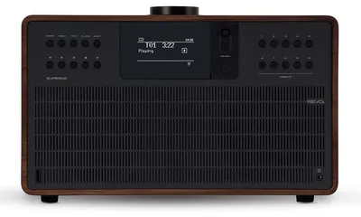 Produktbild von REVO SuperCD Soundsystem mit CD-Spieler DAB+ / FM / Internet / Bluetooth Walnuss-Schwarz
