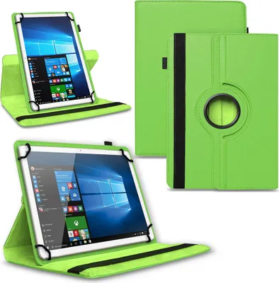 Produktbild von Universal Tablet Hülle 10 - 10.1 - 11 Zoll Tasche Schutzhülle 360° Drehbar CaseFarben:Grün