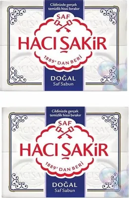 Produktbild von Haci Sakir Kernseife weiße Seife (Dogal) 2er Pack 2 x 600g